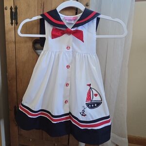 Sailor Theme Dress For Little Girls